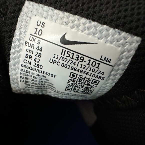 Nike Alpha White & Blue Men's 10 Football Cleats NWOT - Picture 10 of 10